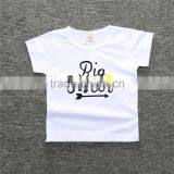 S17511A Girl Clothes Big Sister Letter Printed With Short Sleeve Cotton T-Shirts thumbnail-3