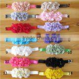 Wholesale Selling Children Headdress Flower Hand Sewn CHIFFON FLOWER Combined With Headband thumbnail-2