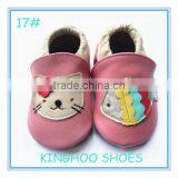 Pink Style 2016 China Manufactury Soft Sole Leather Baby Shoes thumbnail-1