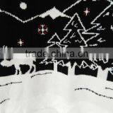 Christmas Knitting Reindeer Jacquard Winter Jumper Sweater for Ladies thumbnail-5
