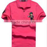 OEM Fatory Embroidery Logo on Baseball Polo t Shirt for Student thumbnail-1