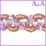 Wholesale New Style Sequin Ribbon Flowers Lace Trim of Decorative Trim thumbnail-4
