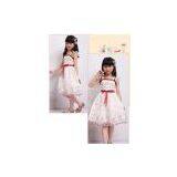 White/Pink Girl Wedding/Daily Dress Size 6 8 10 thumbnail-2