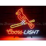 T427 COORS LIGHT CARDINALS Handicrafted Real Glass Tube Neon Signs for Store Display and Advertising. thumbnail-1