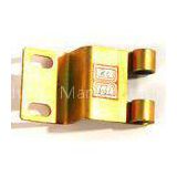 Yellow Zinc Plating steel Bending / stamping Bracket for mechanical equipment