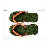 Orange Customized Grass Flip Flops Foam Outdoor  With Rubber Strap