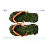 Orange Customized Grass Flip Flops Foam Outdoor  With Rubber Strap