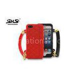 Fashion Apple iPhone 5 / 5S Hand Bag Silicone Phone Covers , Anti Shock Protective Cases