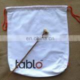 Cheap Cotton Solid Color Bunch of Pocket Custom Recycle Draw String Bag Advertised Shopping Bag Gift Bag thumbnail-6