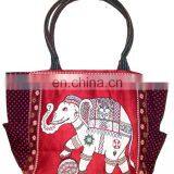 Cotton Canvas Fabric Owl Design Shopping Tote Bags thumbnail-4