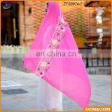 Factory Hot Sale fashion flower hijab scarf with embroidery
