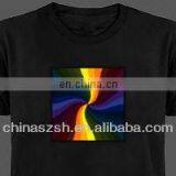 Customized Logo Cool Shenzhen Price LED T-shirt for Party