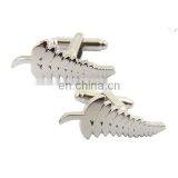 Men's Jewelry Silver Fern Leaf Cufflink for Make Your Own Shirt Cufflinks Hot Selling Customizable Canada Maple Leafs Shape Cuff