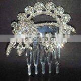 Fashion Rhinestone Flower Bridal Hair Comb thumbnail-1