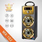 Wooden Portable Bluetooth Speaker With Karaoke FM Function thumbnail-3