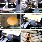 OC-9E Commercial Automatic Rolled Ice Cream Sugar Cone Maker Making Machine WT/8613824555378 thumbnail-4