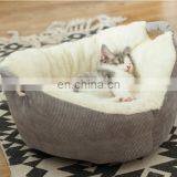 Winter Warming Pet Bed Washable Round Cat Bed With Soft Fleece Indoor Plush Dog Bed thumbnail-3