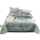 2020 Summer New Product 100% Polyester Aloe Cotton Reactive Printing Floral Multi Size Various Design Summer Quilt Blanket thumbnail-3