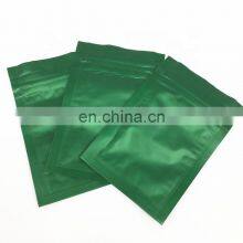 Matte Frosted 3 Side Seal Bag Green Mini Zip Lock Bags 3 Side Seal Zipper Bag Mylar Food Packaging Pouch PE Food Package Free thumbnail-4