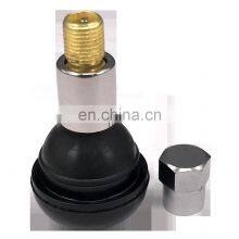 TR414C Tyre Valve Stem Chrome Sleeve Snap In Tubeless Tire Valve thumbnail-5