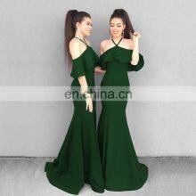 Wedding Womens Off Prom Dress Long Mermaid Bridesmaid Evening Dress Slit thumbnail-5