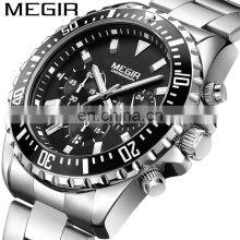 Megir 2064 Men Quality Sports Watches For Sale Chronograph Stainless Steel Quartz Watchonline thumbnail-3