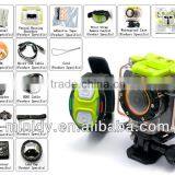WiFi Live Video Feed To Phone Full HD 1080P Action Camera 30 Meters Waterproof With Unique Wrist Strap Remote Control Design