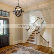 Industrial Pendant Lighting Fixture Flexible Chandelier Hanging Rustic 5 Light Flush Mount Ceiling Pendant Lamp thumbnail-5