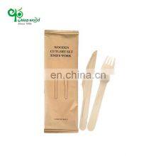 YADA Disposable Wooden Cutlery Set Biodegradable Compostable Sustainable Natural Wooden Fork and Spoon thumbnail-4