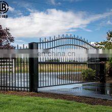 Exterior Metal Swing Wrought Iron Gate Galvanized Steel Fence Door Iron Gate Design