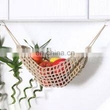 High Quality Kitchen Vegetable Basket Under Cabinet Hanging Macrame Fruit Hammock thumbnail-2