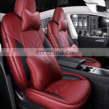 2021 Luxury Car Seat Cover for Tesla Model Y Car Leather Seats Cover Customized Car Accessories for Model Y thumbnail-2