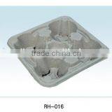 Eco-friendly Molded Pulp Coffee Cup Tray thumbnail-1