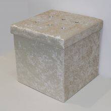 Ice Velvet Ottoman-Beige thumbnail-2