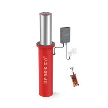 Anti-theft Anti-collision Mall Entrances and Exits Retractable Bollard 304 Stainless Steel Automatic Road Piles Post Bollards
