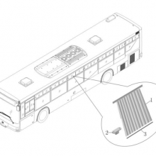 OEM Auto Curtain Button Golden Dragon Bus Window Curtains thumbnail-4