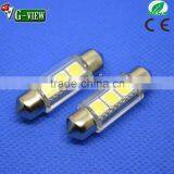 Festoon 36mm 3SMD 5050 Blue Led Car Roof Bulb Light Lamp Acrylic Tube