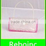 Eco Jelly Wholesale Vinyl Tote Bag Pvc Hand Bags With Button