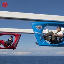 New Design Track Bicycle Monorail Sky Bike Pedaltrain Sky Bike Ride Space Walk for Sale thumbnail-1