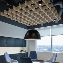 Customize Design PET Acoustic Ceiling Tile Soundproof Panel Fire Retardant NRC 0.85 thumbnail-3