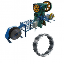 Factory Barbed Wire Mesh Making Machine Concertina Mesh Fence Razor Barbed Wire Machine thumbnail-1