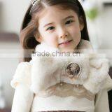 New Arrival Fashion Kids Children's Girl's Bowknot Berber Fleece Knitted Winter Neck Scarf thumbnail-3