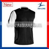 latest custom made sublimation sleeveless volleyball jersey