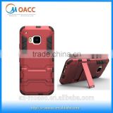 2 in 1 pc+tpu anti-drop shockproof Case For HTC one M9 with kickstand
