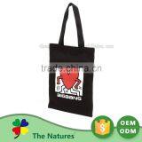 Top Grade Custom Printing Promotional White Cotton Pink Tote Bag thumbnail-4