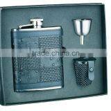 Stainless Steel Deluxe Flask Gift Set