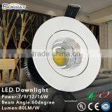 90mm Led Ceiling Lights 7w Leds Round Ceiling Lights