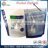 Standing Up Plastic Pet Food Packaging Bags With Pocket Zip thumbnail-1