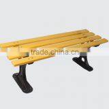 Contemporary Modern Wooden Outdoor Furniture Garden Patio Park Long Bench Chair With Cast Wrought Iron Legs Ends Quality Choice thumbnail-5