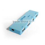 Blue 4-Port USB Hub With Ruler Function thumbnail-2